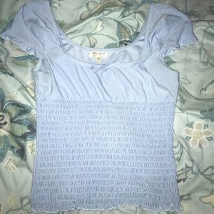 light blue trendy top
